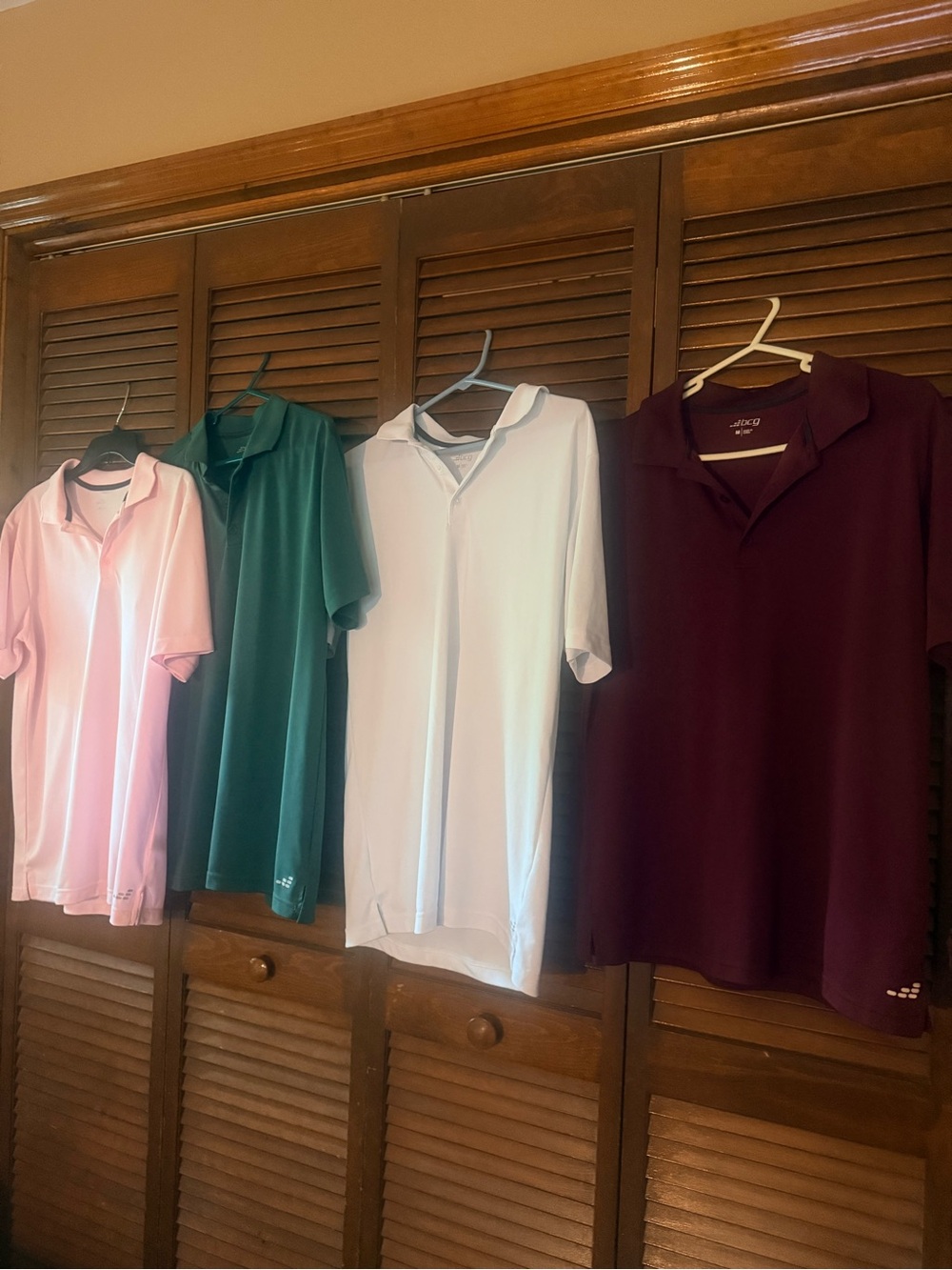 bcg Men's Polo Pack - Pink, Green, White, Burgundy